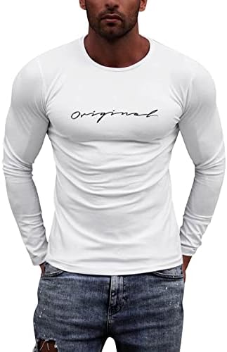 Camisas de vestir para hombre, grandes y altas, con gráficos, camisetas clásico, con estampado de letras, camisetas informales de verano