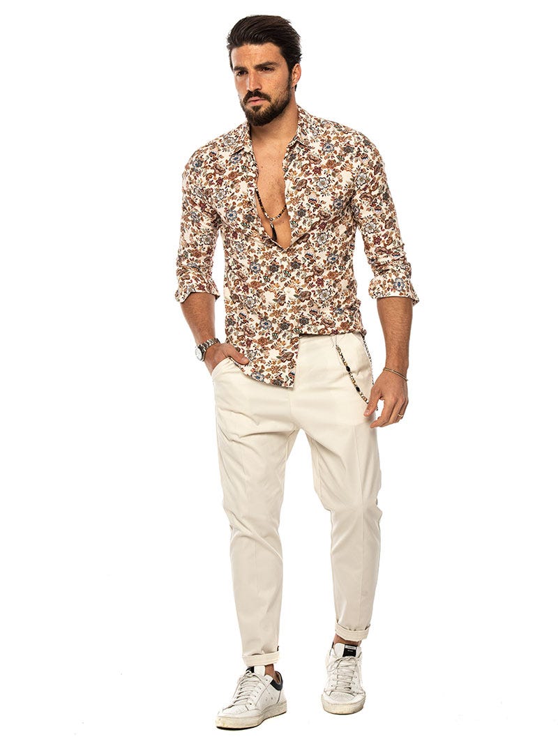 FLORAL PRINTED SHIRT IN MULTICOLOR