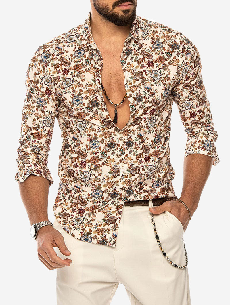 FLORAL PRINTED SHIRT IN MULTICOLOR