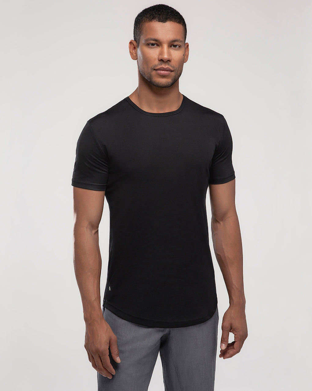 Crew Curve-Hem Tee