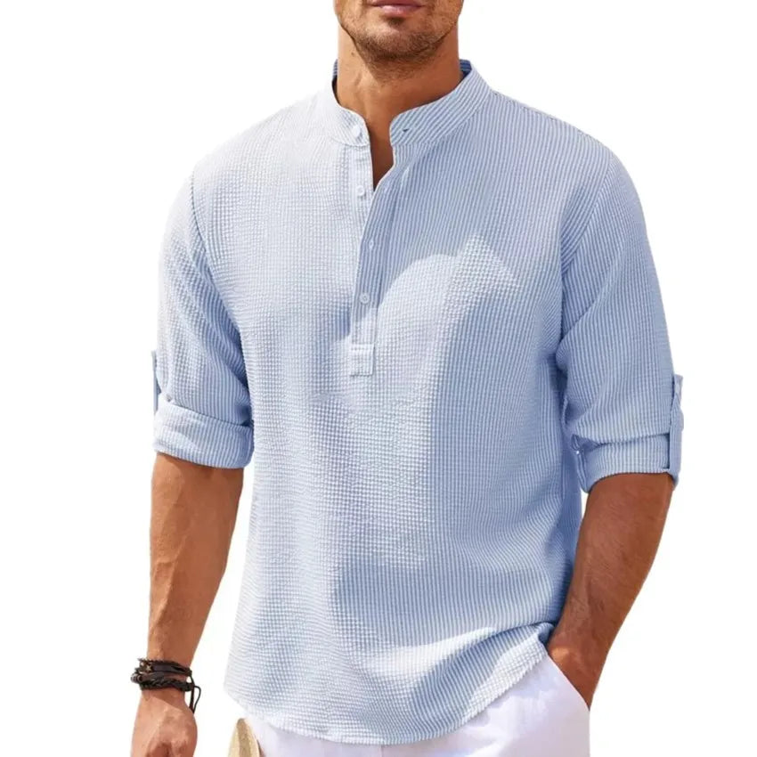 Cotton Linen Long-Sleeved Shirts