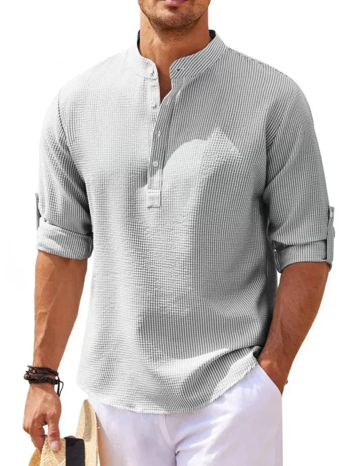 Cotton Linen Long-Sleeved Shirts