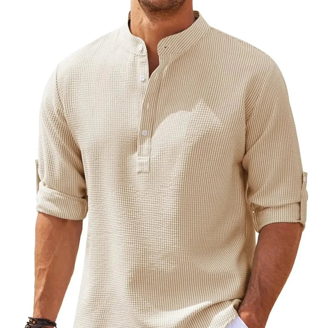 Cotton Linen Long-Sleeved Shirts